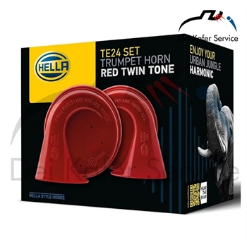TROMBE ROSSE CLACSON 12V HELLA TQ (2 PZ)