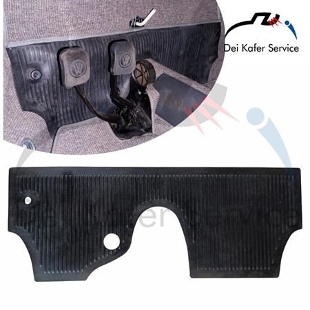 TAPPETO FRONTALE PEDALIERA IN GOMMA MAGGIOLINO ...07/59 LHD