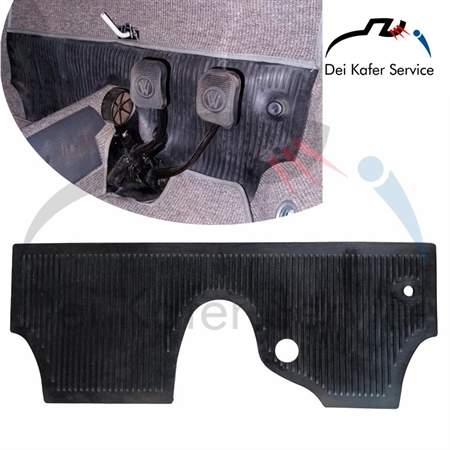 TAPPETO FRONTALE PEDALIERA IN GOMMA MAGGIOLINO ...07/59 RHD