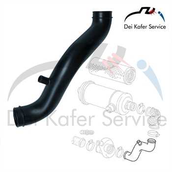 TUBO DI RACCORDO TRA FILTRO ARIA E TURBO T25 08/84-07/92 1600 TD