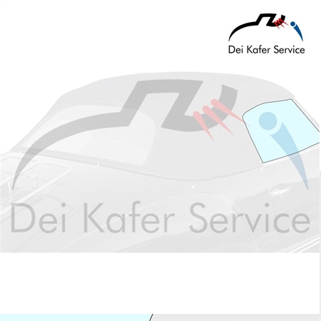 VETRO LATERALE ANTERIORE SINISTRO Karmann Ghia -12/68