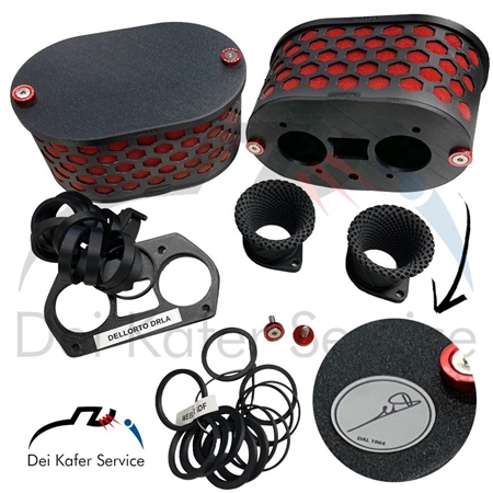 CARBURATORI WEBER O DELLORTO - FILTRI ARIA h 10cm DOPPI (2 PZ)