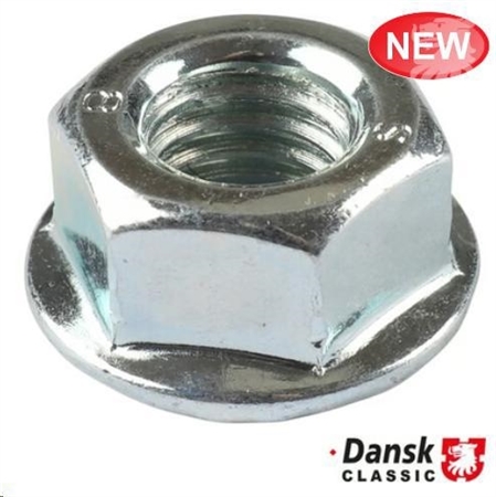 Dado flangiato, M8x1,25mm, con dentellature bloccaggio, SW 13mm