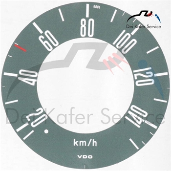 CONTACHILOMETRI - ADESIVO DI CONVERSIONE MPH-KMH per T2 1967-73