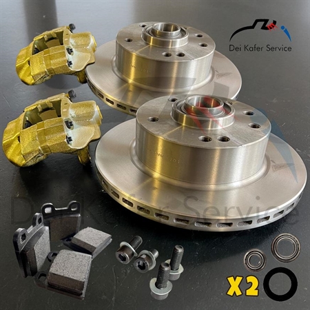 KIT FRENI A DISCO ANTERIORI VENTILATI MAGGIOLINO 1966 IN POI