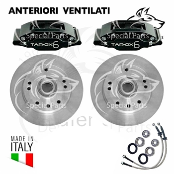 VENTED BRAKE DISC KIT, FRONT (KIT FOR BRAKE DRUM)