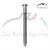 CERCHIO FARO - VITE M5 x 50mm ACCIAIO INOSSIDABILE
