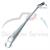 BRACCIO TERGI SINISTRO ARGENTO PER VW MAGGIOLINO 08/69-07/72