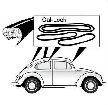 CAL-LOOK WINDOW RUBBER KIT T1 58-64