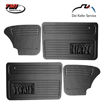 DOORPANEL SET BLACK  TYPE1 08/66- (4