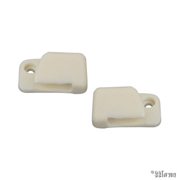 SUNVISORCLIPS 68- PAIR WHITE