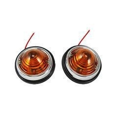 AMBER ROUND LIGHTS (PAIR)