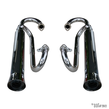 EXHAUST DOUBLE BAJA CHROME