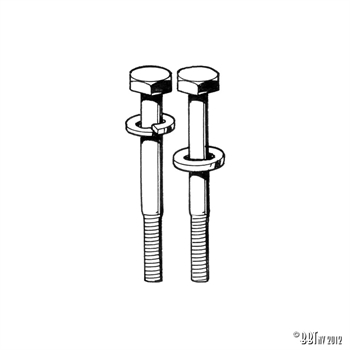 STOCK FRONT AXLE BOLTS (2PCS)