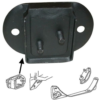 RUBBER MOUNT, GEARBOX, FRONT 08/65-07/72, TYPE3 65-67