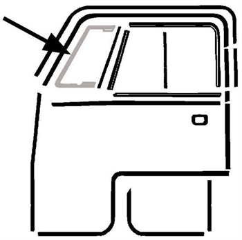 VENT WING SEAL LEFT TYPE 2 -08/67