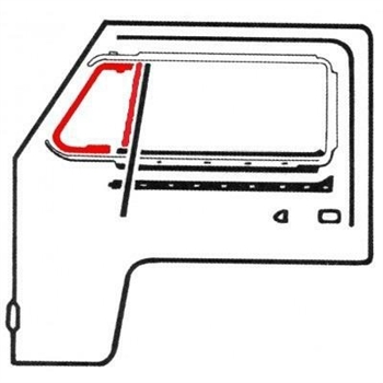 VENT WING DOOR SEAL L/R FOR NON OPENING WINDOWS T2 67-79 (1)