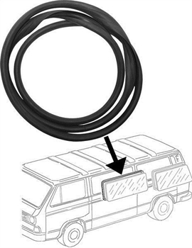 SIDE CENTRE WINDOW SEAL T25 L -07/92