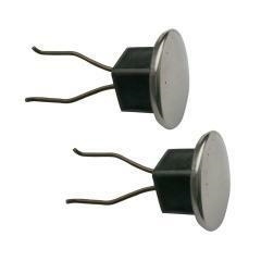 JACK HOLE PLUGS CHROME (PAIR)