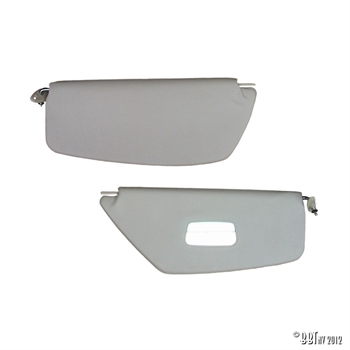 SOO SUNVISORS T1 65-67 PAIR WHITE/MI