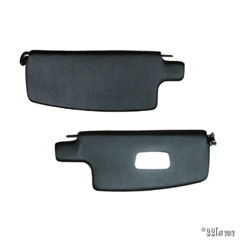 SUNVISORS T1 68- PAIR BLACK/MIRROR