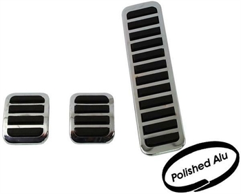 PEDAL COVER KIT CHROME 3PC