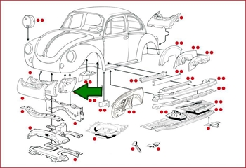 SUPPORTO PARAURTI ANTERIORE SX 1302/03