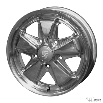 FLAT4 911 STYLE WHEEL  5.5X15 POLISH