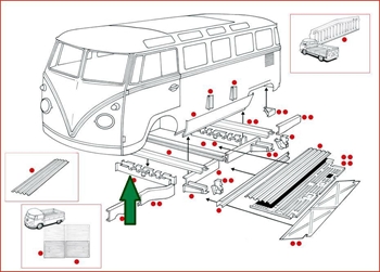 CHASSIS OUTRIGGER, CENTRE, FRONT TYP