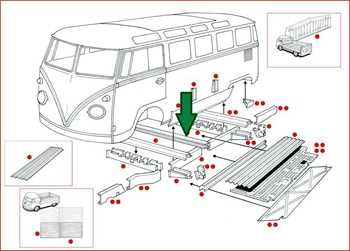 CHASSIS OUTRIGGER CENTRE REAR TYPE2