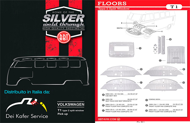 Ctalogo spaccati T1 - Lamierati  VW T1 -lamierati t1